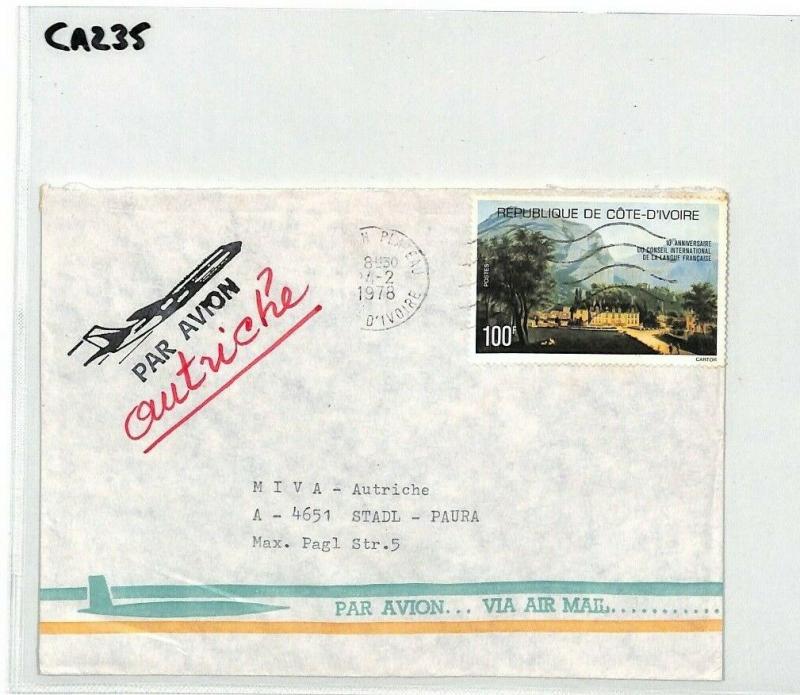 Ivory Coast HUMAN RIGHTS Cover 1978 SUPERB CACHET Air MISSIONARY VEHICLES CA235