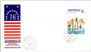 Montserrat, Worldwide First Day Cover, Ships, Americana