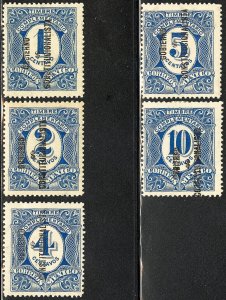 Mexico Stamps # 434-8 MLH VF Scott Value $66.00