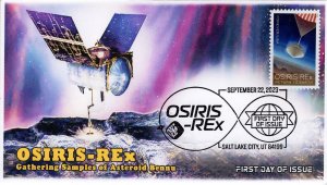 23-234, 2023, OSIRIS REx, First Day Cover, Pictorial Postmark, Salt Lake City UT