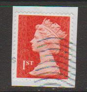 GB QE II Machin SG U2968d - 1st vermillion  - date code M13L - Source  S 