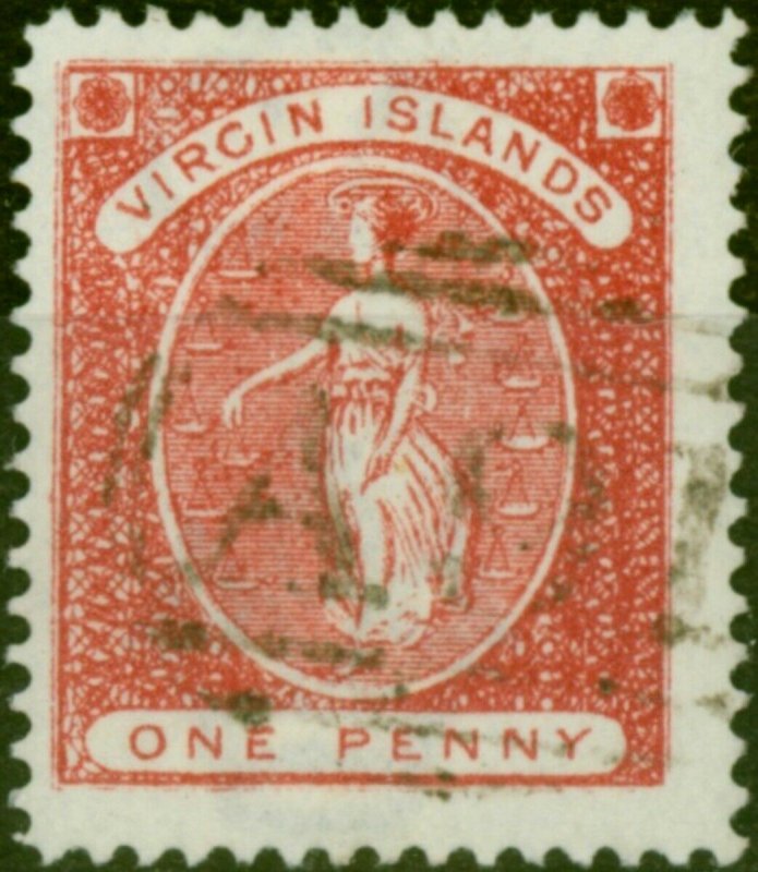 Virgin Islands 1889 1d Red SG32 Fine Used 