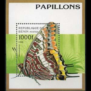 BENIN 1995 - Scott# 807 S/S Butterflies NH