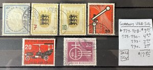 Germany Used Selection #727//734- SCV=$17.85