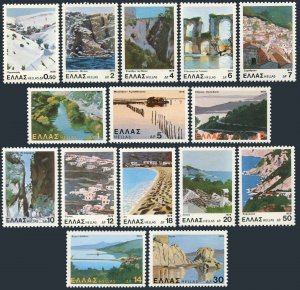 Greece 1328-1342,MNH. Landscapes 1980.Parnassus,Tempe Valley,Vikos Gorge,Thasos,