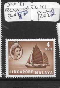 SINGAPORE (PP1101B) QEII 4C  SG 41   MNH