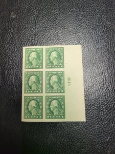 US SC# 481, MNH, Plate Block of 6