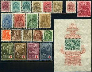 HUNGARY Stamps MAGYAR Postage Collection Europe Used Mint LH NH