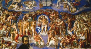 Paintings of Michelangelo Stamp La Chapelle Sixtine S/S MNH #3232 / Bl.778