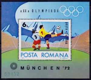 Romania, 1972, Airmail, Olympic Games, - Munich, s/s, Mi#B97, MNH,++