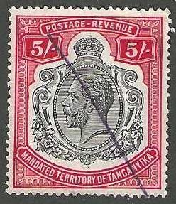 Tanganyika 42  Used  SC $27.50