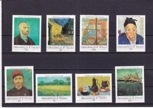 SA25f Grenadines of St Vincent 1991 Paintings by Vincent Van Gogh mint stamps