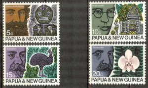 Papua New Guinea 1970 Congress Birds Flowers set of 4 MNH