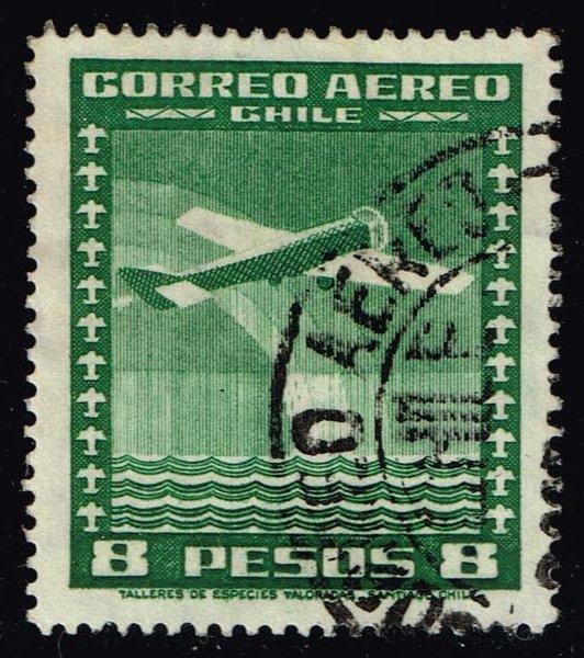 Chile #C45 Airplane; Used (0.25)