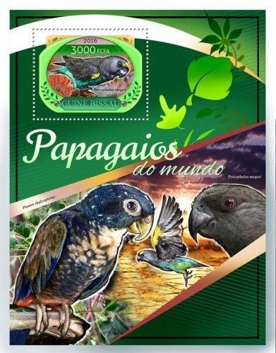 Z08 GB16805b GUINEA-BISSAU 2016 Parrots MNH