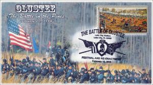 2015, The Battle of OLUSTEE, Civil War, Pictorial Postmark, Item 15-026