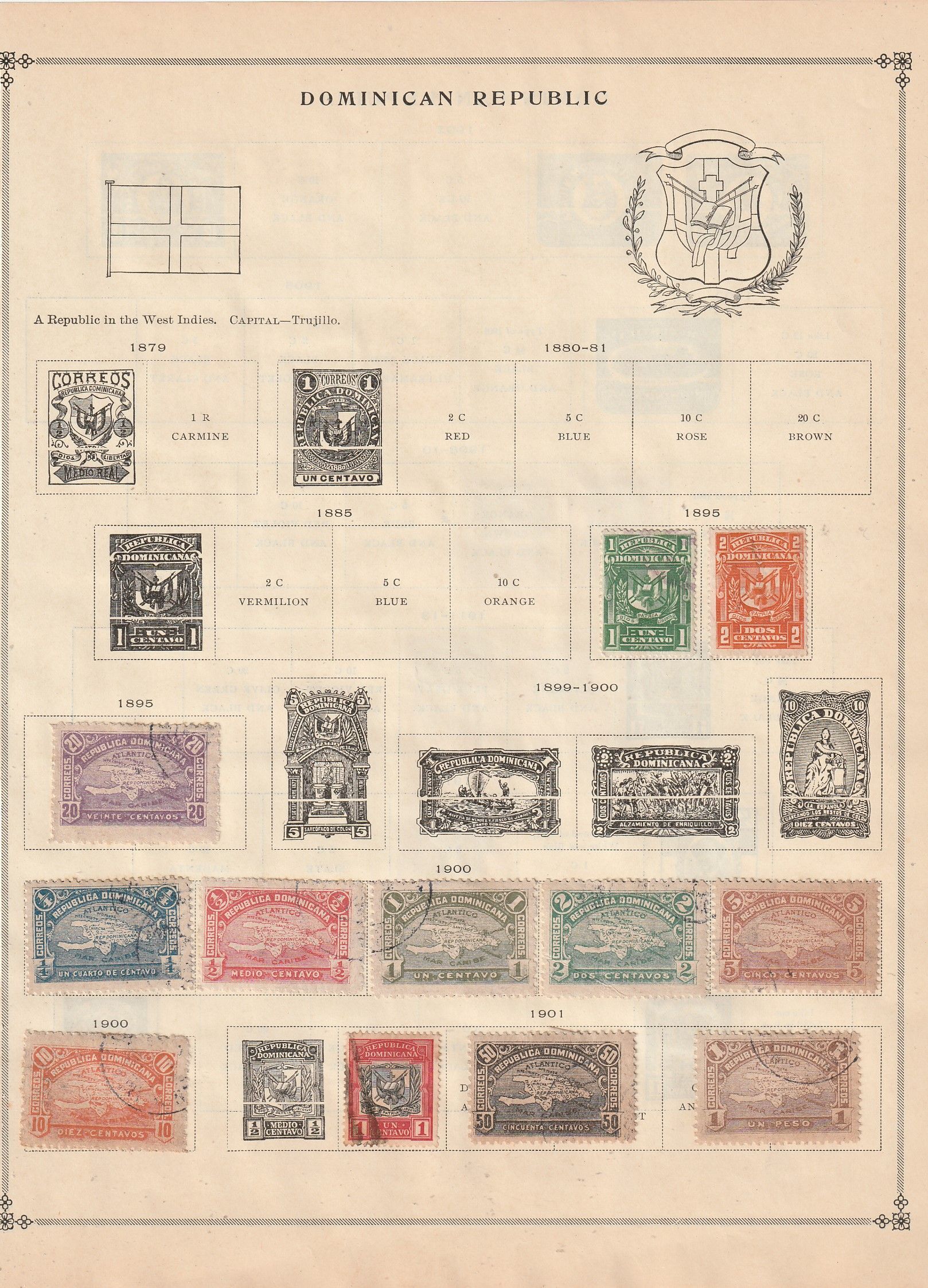 Dominican Republic Collection 8 Scans, All the stamps are in the