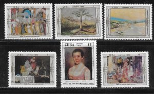 Cuba 1948-1953 Paintings set MNH