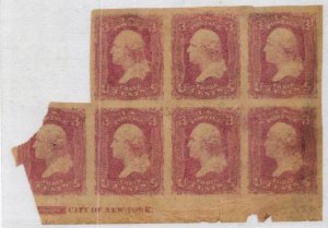 Scott #79-E65P5 - 3c Rose - Imperforate