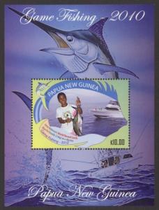 Papua New Guinea Sc# 1473 MNH Game Fishing 2010 (S/S)