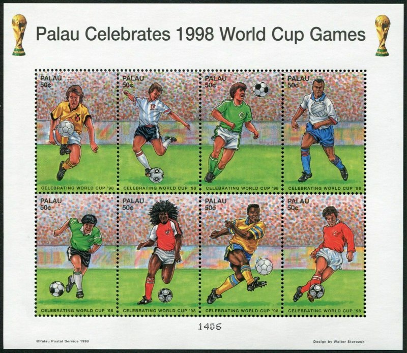 Palau 463 ah,464 sheets,MNH. World Cup Soccer Championships,France-1998.