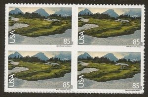 US C149 Airmail Glacier National Park 85c block 4 MNH 2012