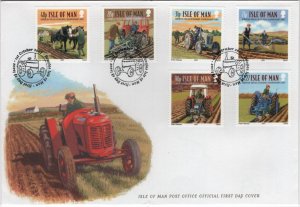 Isle of Man 2007 FDC Sc 1228-1233 Vintage Plowing Championships Set of 6