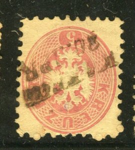 AUSTRIA; 1860s classic Arms Type issue used POSTMARK value 5K.