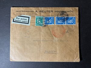 1932 Suomi Finland Airmail Cover Helsingfors Helsinki to Meissen Berlin Germany