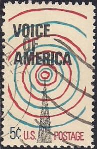 1329 5 cent Voice of America VF used