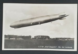 1929 Munich Marktbreit Germany LZ 127 Graf Zeppelin Real Picture Postcard Cover