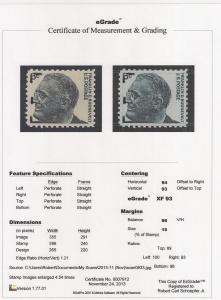 #1284A 6 cent Franklin Roosevelt M OG NH EGRADED XF 93 XXF