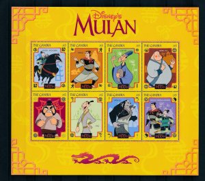 [22597] Gambia 1998 Disney Movie Mulan MNH