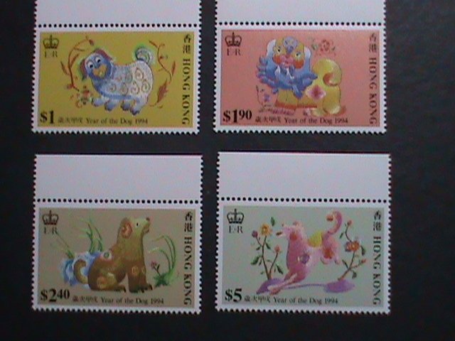 ​HONG KONG-1994- SC#689-92 YEAR OF THE LOVELY DOG MNH VF WE SHIP TO WORLDWIDE