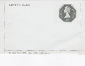 Queen Elizabeth 3 1/2P Lettercard Unused VGC