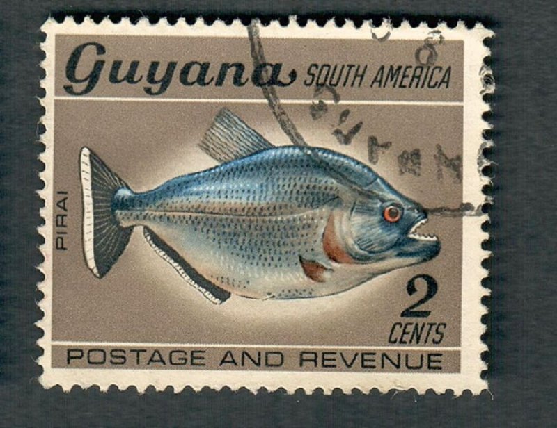 Guyana #40 Fish used single