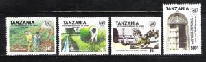 Tanzania 744-47 MNH U.N. Developement Program scv 9.10