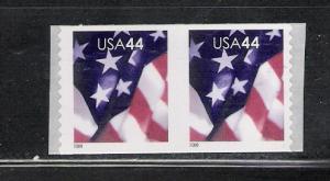 MNH 44 Cent Flag coil pair SSP SC 4392