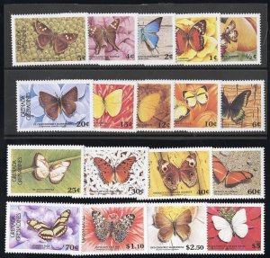 Grenada Grenadines Stamps # 662-679 MNH VF Scott Value $23.25