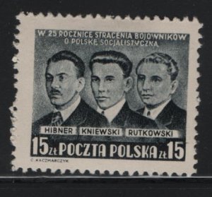 POLAND, 485, HINGED, 1950, HIBNER