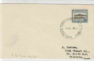 Western Samoa 1949 Apia Cancel Apia Post Office Building Stamp Cover Ref 33606