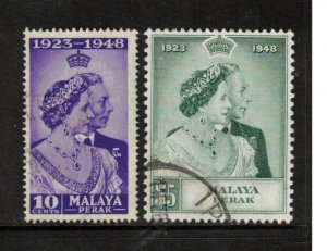 Malaya Perak #99 - #100 Very Fine Used Set