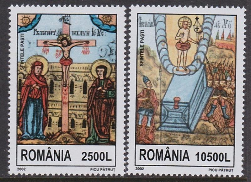 Romania 2002 Easter Scott (4517-18) MNH