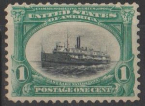 U.S. Scott #294 Ship - Pan American Stamp - Mint Single - IND