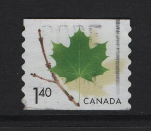 Canada  #2010 used 2003  maple leaf  $1.40