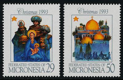 Micronesia 184-5 MNH Christmas,  Architecture, Three Kings