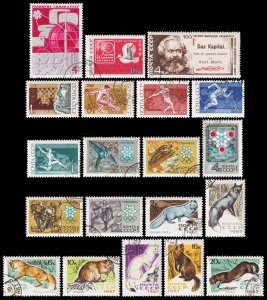 Russia Scott 3358 -- 3377 (1967) CTO VF Complete Sets, CV $8.80 C