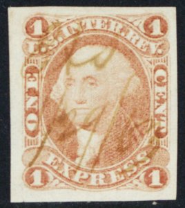 R1a, Used 1¢ XF Revenue Stamp - BIG MARGINS! - * Stuart Katz