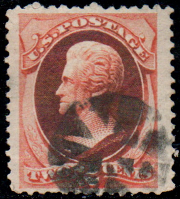 US #178 VF JUMBO, extra wide stamp, super fancy cancel, Choice!