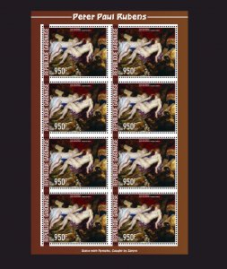 Stamps. Art, Painting, Rubens Gabon1 sheet 8 stamps perforated